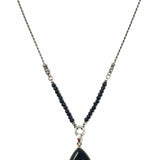 .925 Teardrop Onyx Necklace
