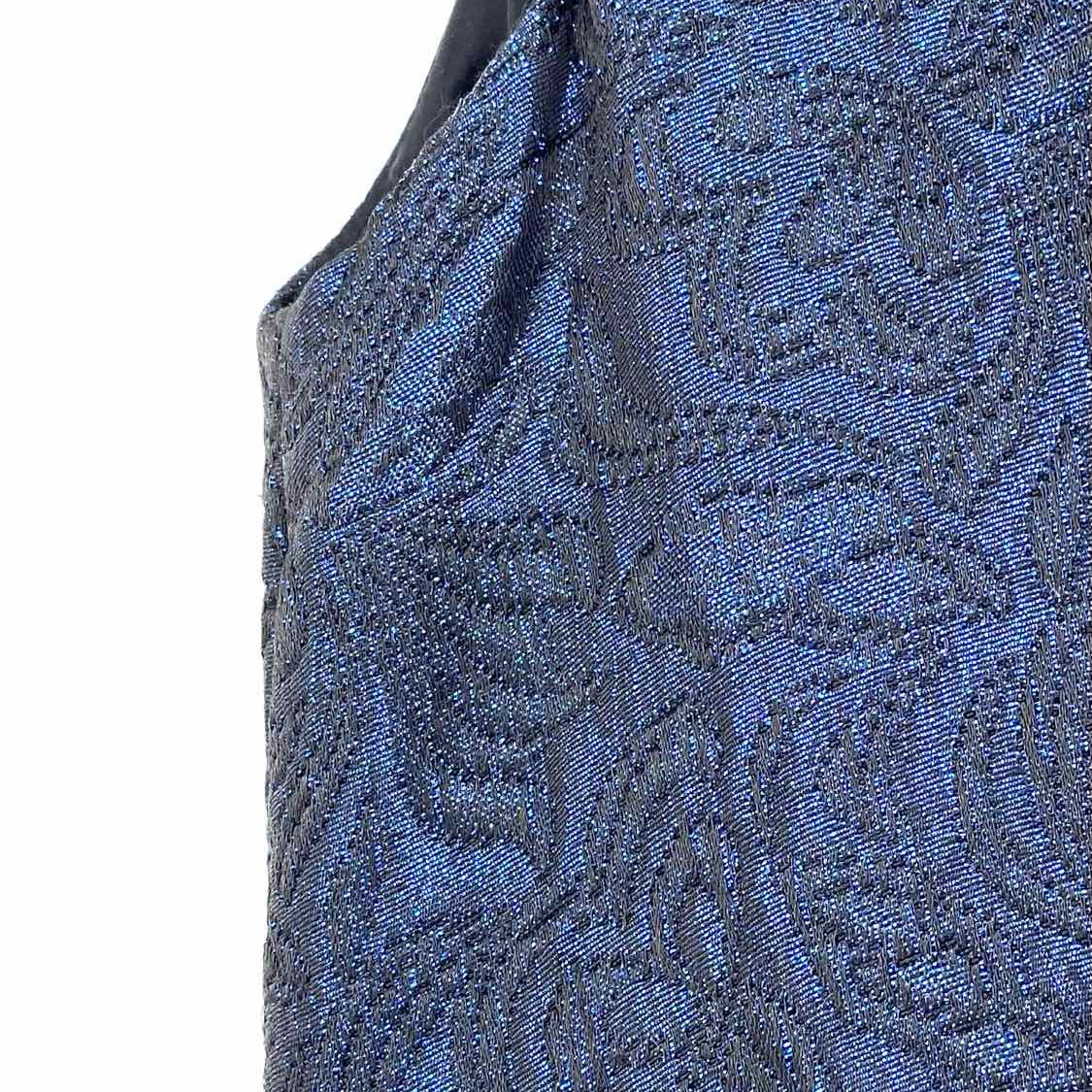 Donna Morgan Women's Blue Size 8 Midi Abstract Dress