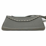 Nicole by N. Miller Gray Zip Wallet vegan leather Crossbody