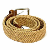 Cole Haan Waist Size Adjustable Beige Braided Belt