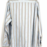 Robert Graham Men's Light Blue Size XL Stripe Long Sleeve Shirt