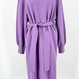 Boss by H. Boss Fusiana Women's Lavender Size XS Belted Sweater Dress