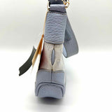 Dooney & Bourke Canvas Blue Crescent Monogram Shoulder Bag