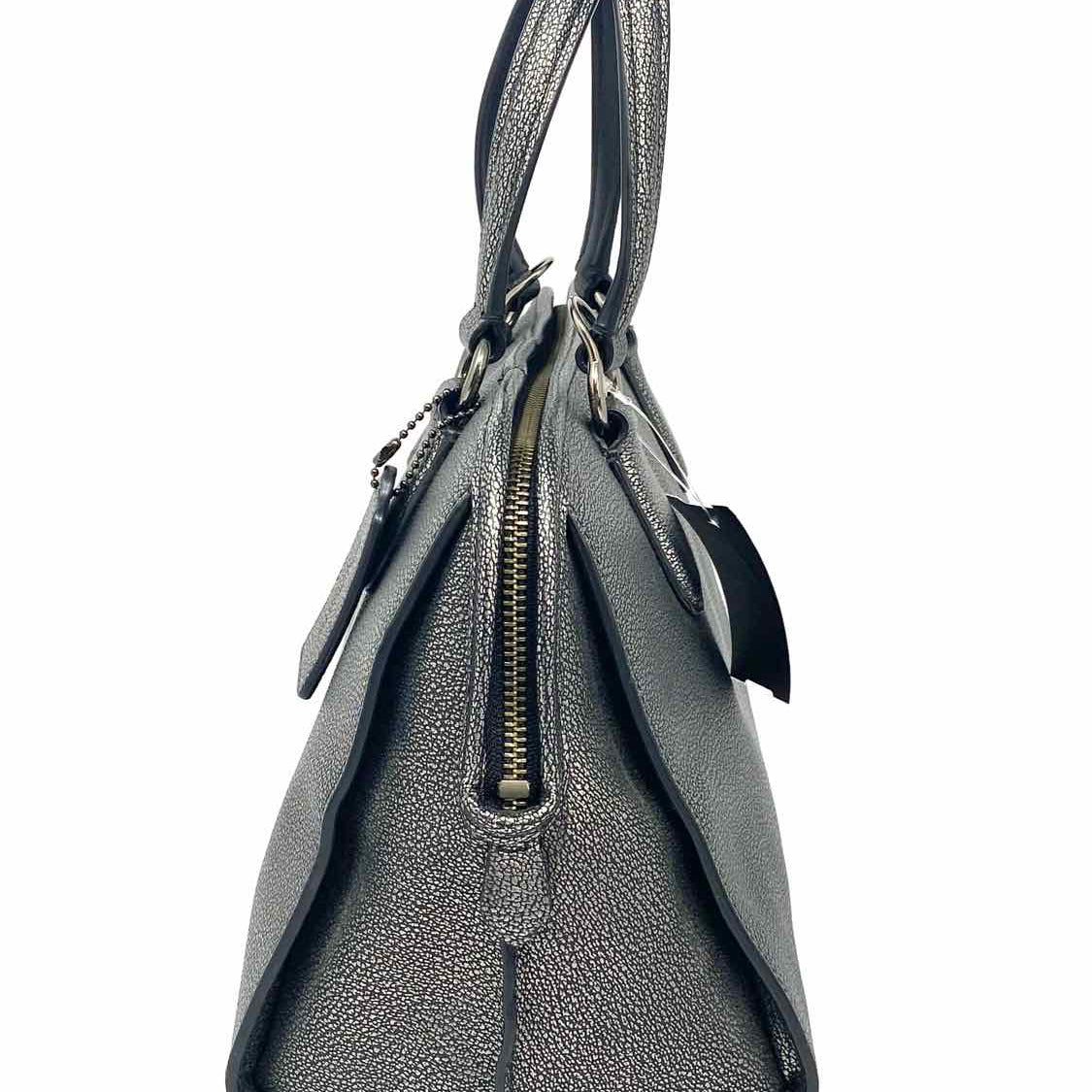 Coach Nolita Silver Boston Pebbled Leather Satchel
