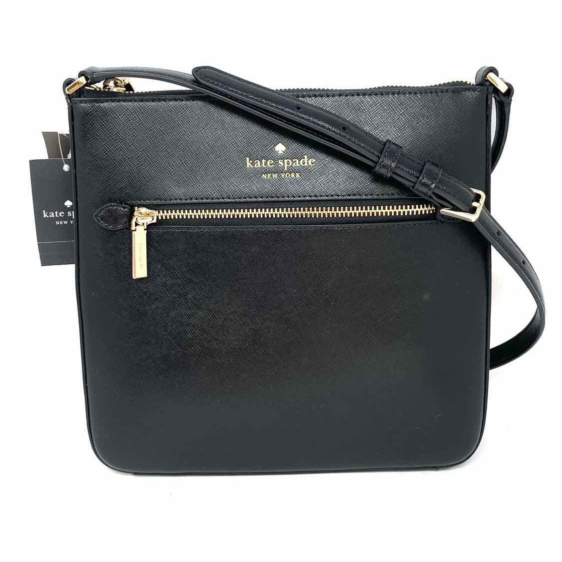 Kate Spade Sadie Black Zip Saffiano Leather Crossbody