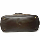 Max Mara Brown Large Woven Leather Tote
