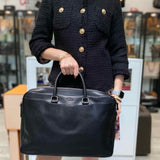 Coach Beckett Black Pebbled Leather Briefcase