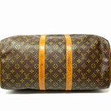 LOUIS VUITTON 1989 Keepall 45 Coated Canvas Brown Monogram Duffle Bag