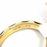 Estate size 6 14k Gold White Yellow Ring