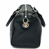 Coach Mini Bennet Black Boston Pebbled Leather Satchel