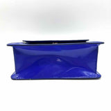 J Crew Gracie Royal Blue Top Handle Patent Leather Crossbody