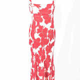 Rails Women's Red Cream Size XL Sleeveless Viscose Floral Dress