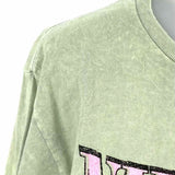 Nirvana Women's Green Size M Crew Graphics T-shirt