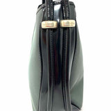 Miss Chloe Rubberized Canvas Black Gray Color Block Tote