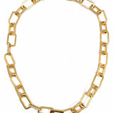 J Crew Brown Gold Tone Chain 20" Tortoise Necklace