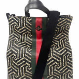 Gucci 2017 Soft GG Caleido Green Red Web Beige Tote
