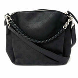 LOUIS VUITTON 2016 Babylone BB Black Mahina Leather Made in France Shoulder Bag
