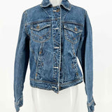 Bill Blass Women's Blue Size PM Trucker Denim Jacket