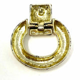 Liz Claiborne Gold Tone Chunky 1.5" Knocker Earrings