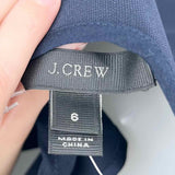 J Crew Women's Navy Gold Size 6 Chevron Sleeveless