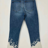 VERONICA BEARD Carly Lava Stone Women's Blue Size 29/8 Skinny Bleached Jeans