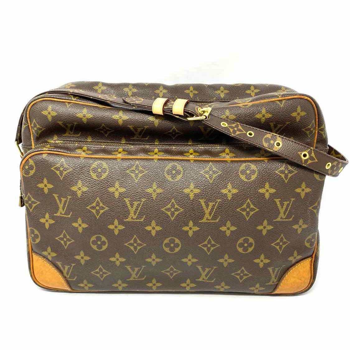 LOUIS VUITTON 1982 Nile 34 Brown Monogram Vintage Messenger Bag