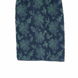 Tory Burch Wisteria Women's Black Sz 4 Knee Length Mesh Embroidered Floral Skirt
