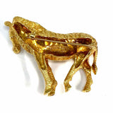 Tiffany & Co. Zebra Vintage 18K 750 Yellow Gold Sapphire Made in Germany Brooch