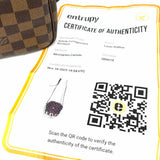 LOUIS VUITTON 2008 Rift Coated Canvas Brown Square Damier Ebene Crossbody