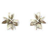 Trifari Silver tone Clip On 1" Earrings