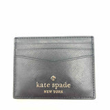Kate Spade Staci Slim Black Card Case Saffiano Leather Wallet