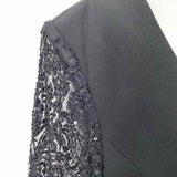 ESCADA Women's Black Size 44/XL Knee Length Embellished Dress