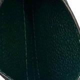 Gucci Zumi Green Card Case Horsebit Pebbled Leather Wallet
