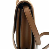 Celine 2011 Classic Box Brown Flap Leather Shoulder Bag