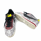 Nike Classic Cortez Women's Black White Red Size 7 Lace-up Snake Sneakers