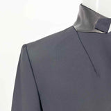 rag & bone Women's Black Size 2 Leather Trim Blazer