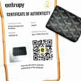 GOYARD Malesherbes Coated Canvas Black Bi-Fold Goyardine Coated Canvas Wallet