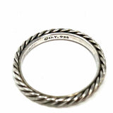 DAVID YURMAN size 7 925 Sterling Silver Cable Ring