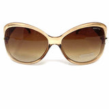 Kenneth Cole React Beige Butterfly Translucent Sunglasses