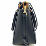 Kate Spade Phoebe Black Turnlock Pebbled Leather Tote