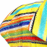 CARLISLE Women's Multi-Color Size 12 Cap Sleeve Silk Sequined Short Sleeve Top