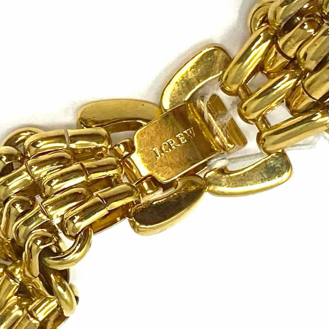 J Crew Gold Tone Bismark link 18" Chain Necklace