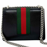Gucci Dionysus Mini Flap Black Pewter Gold Tone Hardware Made in Italy Crossbody