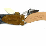 Paul Stuart Waist Size 34 Gray Woven Belt