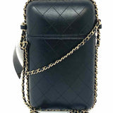 Chanel 2019-20 Chain Around Black Quilted Lamb Leather Made in Italy Crossbody