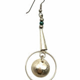 Southwestern Murcery Dime Artisan .900 Sterling Silver Coin Vintage Earrings