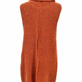 Free People Women's Brown Size S Turtleneck Wool Blend Sweater Vest