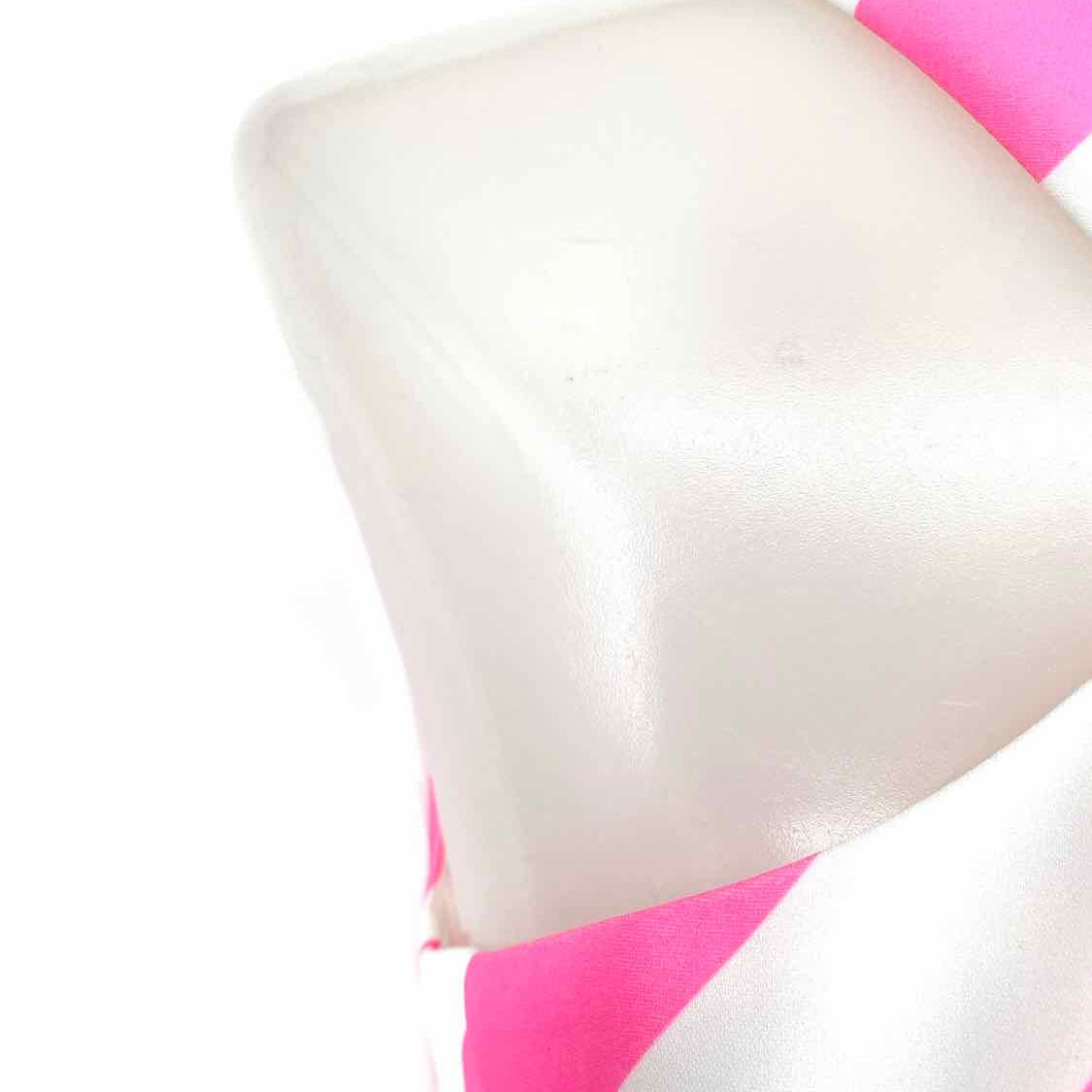 STS Sail to Sable Vestido sin mangas Chevron talla 4 rosa fuerte/blanco para mujer