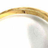 Estate 9 14K Yellow Gold Oval Cabochon Opal Ring