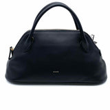 Miuur Kuma Black Half Dome Leather Satchel